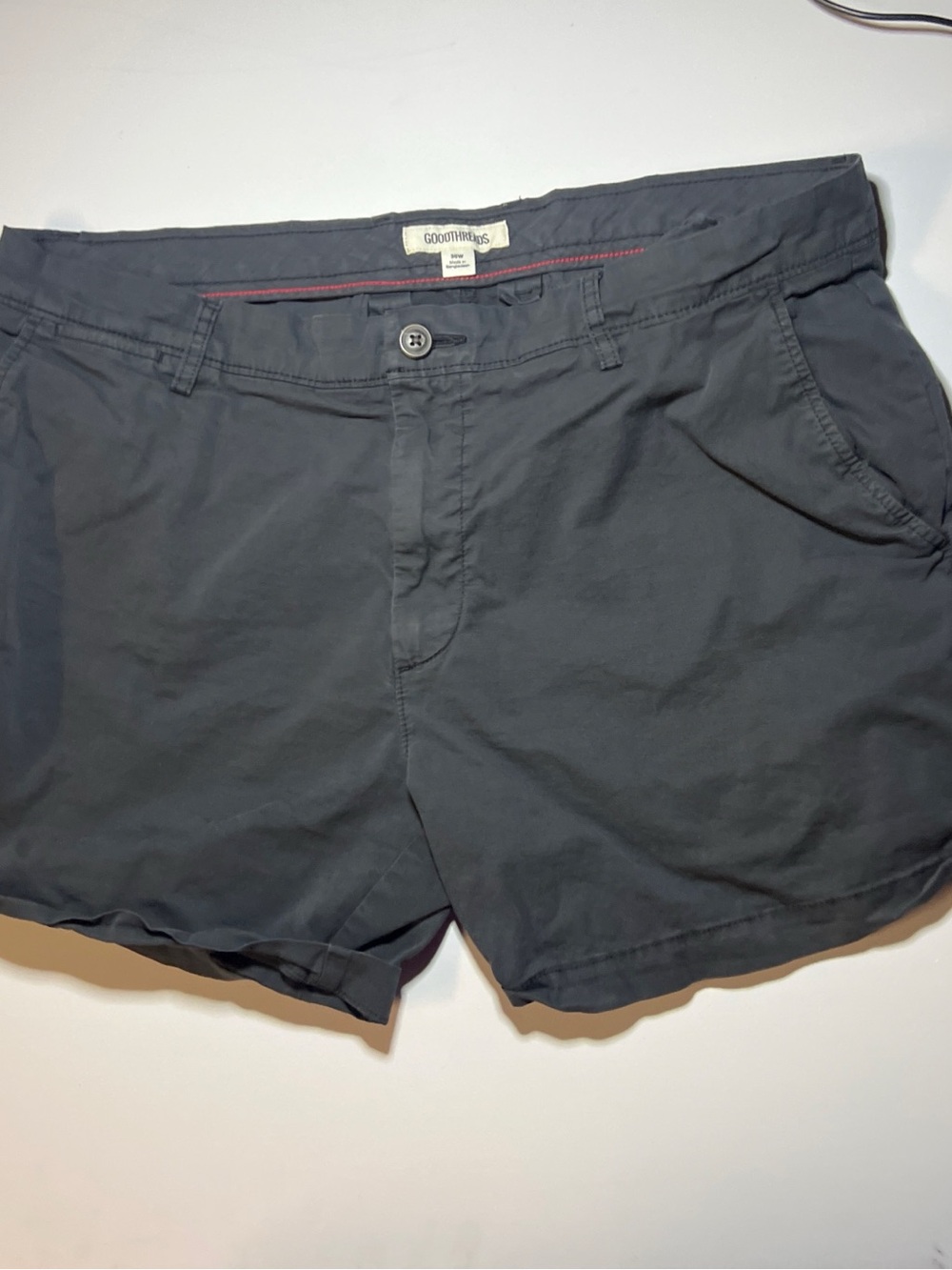 Goodthreads Men's Charcoal Flat Front Shorts